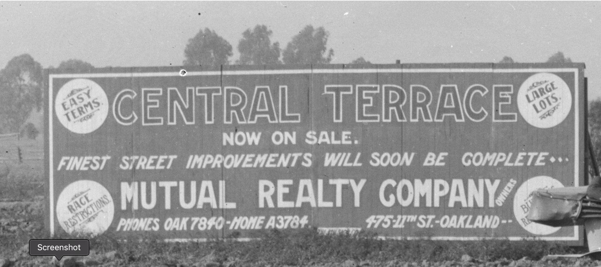 Central Terrace 55th and Foothill A Bit of History